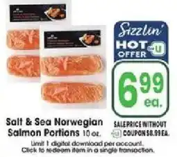 Jewel-Osco Salt & Sea Norwegian Salmon Portions offer