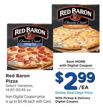 Mariano's Red Baron Pizza offer