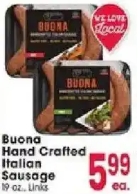 Jewel-Osco Buona Hand Crafted Italian Sausage offer