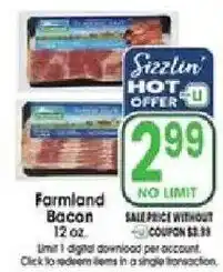 Jewel-Osco Farmland Bacon offer