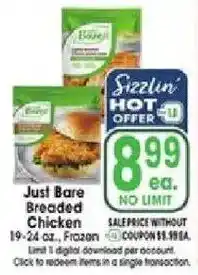 Jewel-Osco Just Bare Breaded Chicken offer