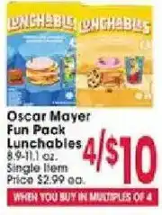 Jewel-Osco Oscar Mayer Fun Pack Lunchables offer