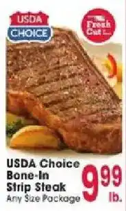Jewel-Osco Usda choice bone-in strip steak offer