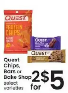 Albertsons Quest Chips, Bars or Bake Shop offer
