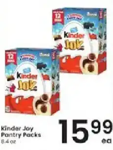 Albertsons Kinder Joy Pantry Packs offer