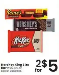 Albertsons Hershey King Size Bar offer