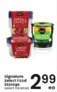 Albertsons Signature Select Food Storage offer