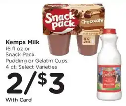 Mariano's Kemps Milk Snack Pack Pudding or Gelatin Cups offer
