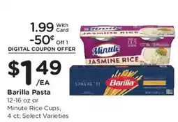Mariano's Barilla Pasta or Minute Rice Cups offer