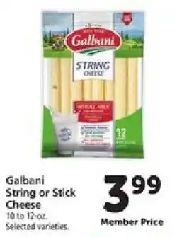 Safeway Galbani string or stick cheese offer