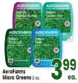 Jewel-Osco Aerofarms Micro Greens offer
