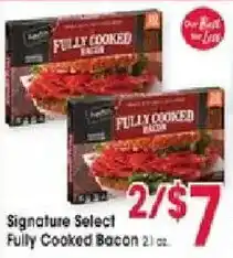 Jewel-Osco Signature Select Fully Cooked Bacon offer