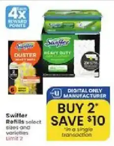 Albertsons Swiffer Refills select sizes and varieties offer