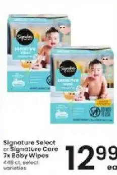 Albertsons Signature Select or Signature Care 7x Baby Wipes offer