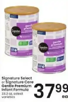 Albertsons Signature Select or Signature Care Gentle Premium Infant Formula offer