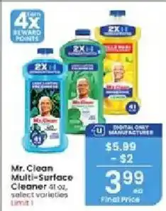 Albertsons Mr. Clean Multi-Surface Cleaner offer