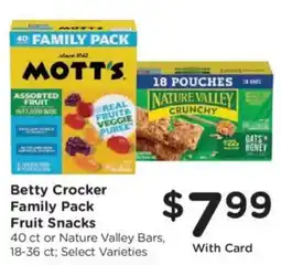 King Soopers Betty Crocker Family Pack Fruit Snacks offer