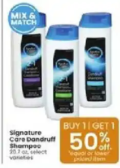 Albertsons Signature Care Dandruff Shampoo offer
