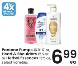 Albertsons Pantene Pumps Head & Shoulders or Herbal Essences offer