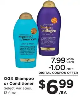 Mariano's Ogx Shampoo or Conditioner offer