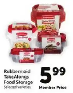 Safeway Rubbermaid TakeAlongs Food Storage offer