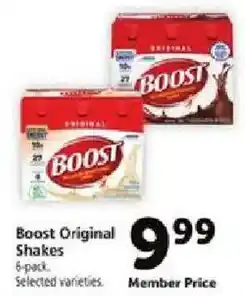 Safeway Boost Original Shakes offer