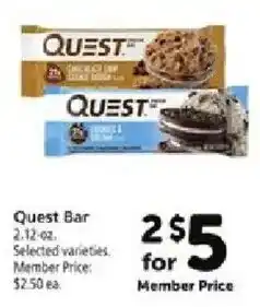 Safeway Quest Bar offer