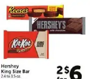 Safeway Hershey King Size Bar offer