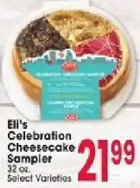 Jewel-Osco Eli's Celebration Cheesecake Sampler offer