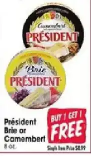 Jewel-Osco President Brie or Camembert offer
