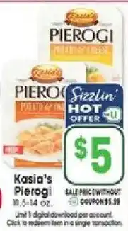 Jewel-Osco Kasia's Pierogi offer