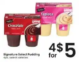 Albertsons Signature Select Pudding offer
