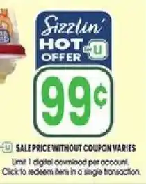 Jewel-Osco Sizzlin' hot offer offer