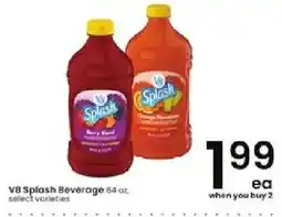 Albertsons V8 Splash Beverage offer