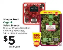 Mariano's Simple Truth Organic Salad Blends offer