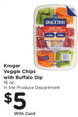 Mariano's Kroger veggie chips with buffalo dip offer