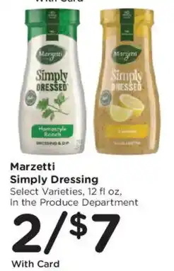 Mariano's Marzetti Simply Dressing offer
