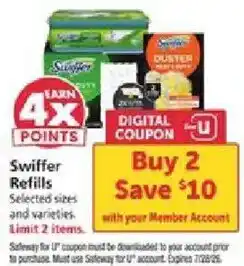 Safeway Swiffer Refills offer