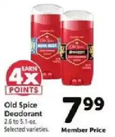Safeway Old Spice Deodorant offer