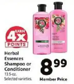Safeway Herbal Essences Shampoo or Conditioner offer