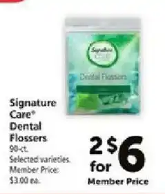 Safeway Signature Care Dental Flossers offer