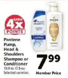 Safeway Pantene Pump, Head & Shoulders Shampoo or Conditioner offer