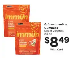 King Soopers Grüns immün gummies offer