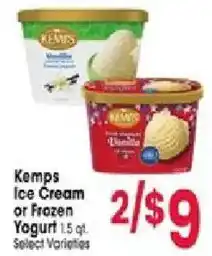 Jewel-Osco Kemps ice cream or frozen yogurt offer
