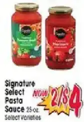 Jewel-Osco Signature Select Pasta Sauce offer