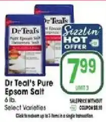 Jewel-Osco Dr Teal's Pure Epsom Salt offer