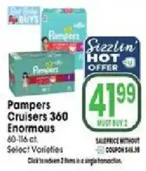 Jewel-Osco Pampers Cruisers 360 Enormous offer