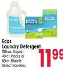 Jewel-Osco Ecos Laundry Detergent offer