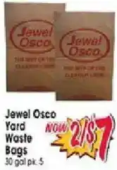 Jewel-Osco Jewel Osco yard waste bags offer