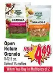 Jewel-Osco Open Nature Granola offer